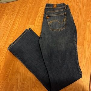 Wrangler Dark Blue Straight Leg Jeans
